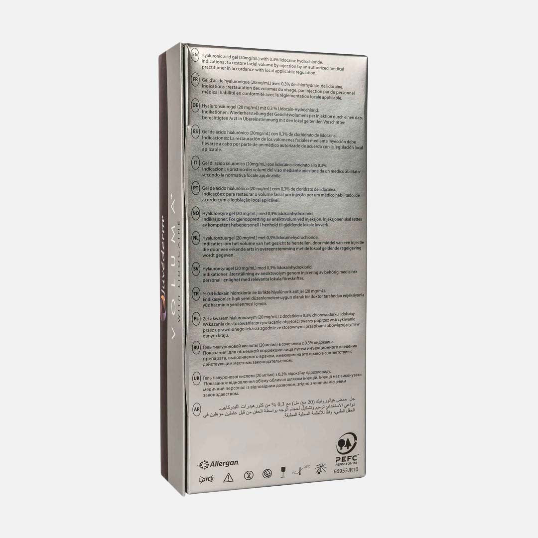 Juvederm Voluma Lidocaine 2x 1,0 ml (Allergan Pharmaceuticals) - Filler | StakonMed
