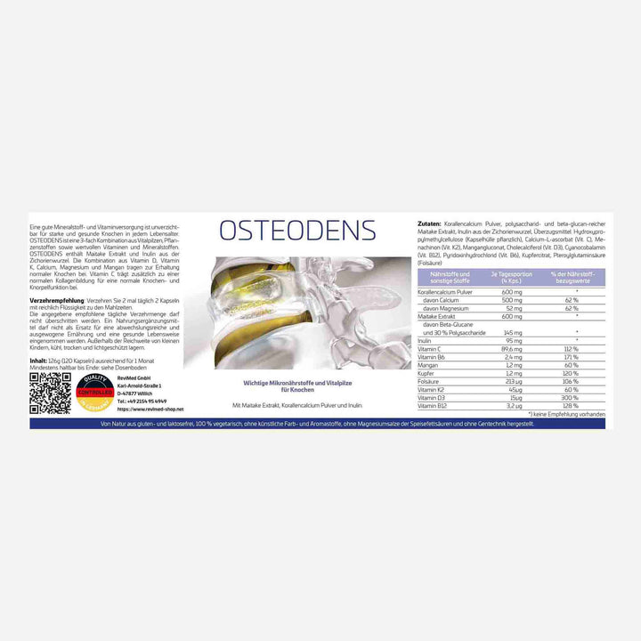 Osteodens (120 Kapseln) (ReviMed GmbH) - Supplements | StakonMed