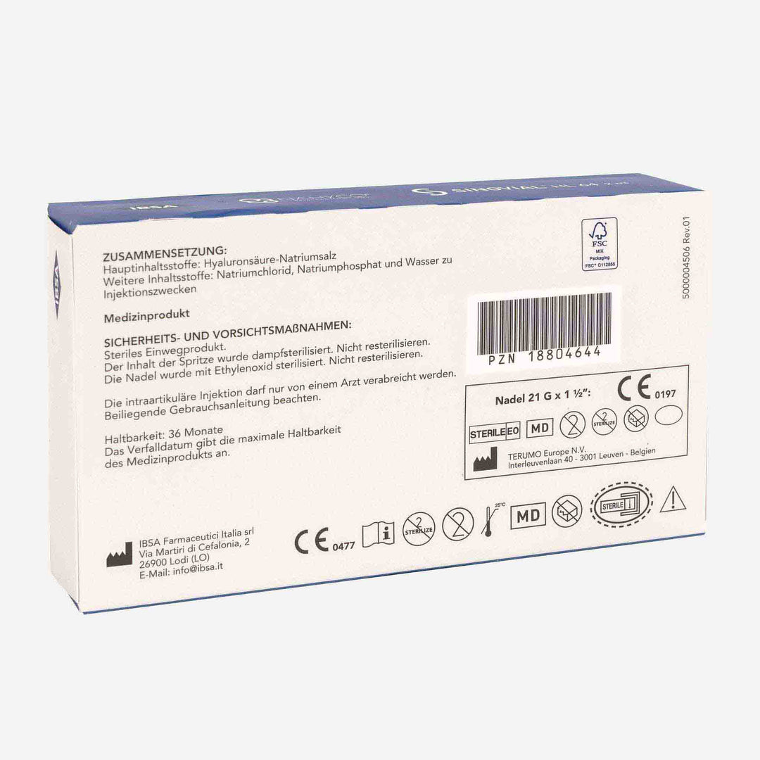 Sinovial HL 64 1x 2,0 ml (IBSA) - Gelenkspritzen | StakonMed