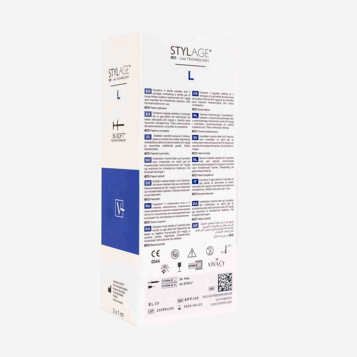 Stylage L Bi - Soft 2x 1,0 ml (VIVACY Laboratoires) - Filler | StakonMed