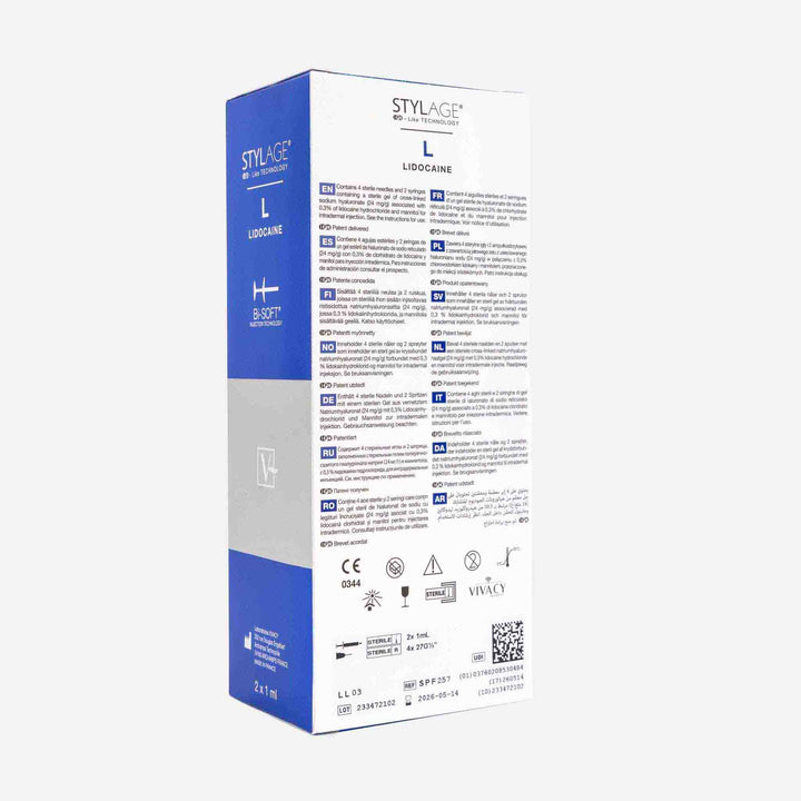 Stylage L Bi - Soft Lidocaine 2x 1,0 ml (VIVACY Laboratoires) - Filler | StakonMed